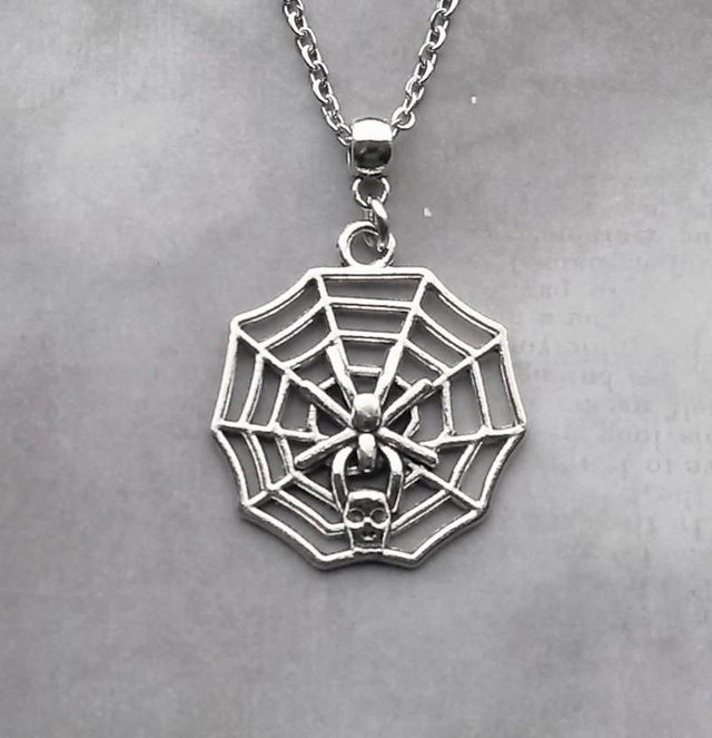 Spider Web Necklace 