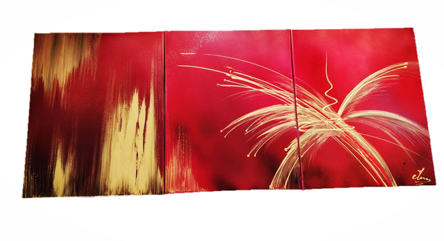 Tableau moderne flamboyant