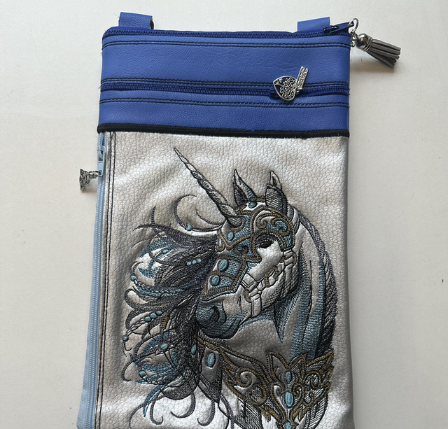 Bag - Large 2 Zips - Unicorn Warrior