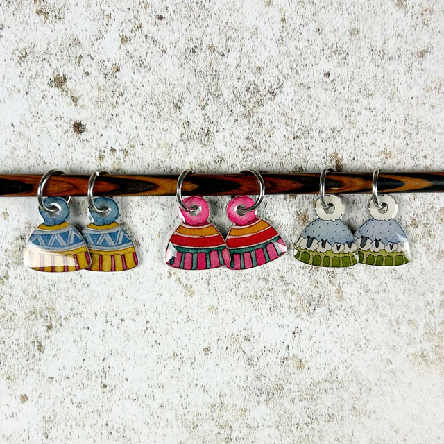 Stitch Marker Knitting - Hats set of six 