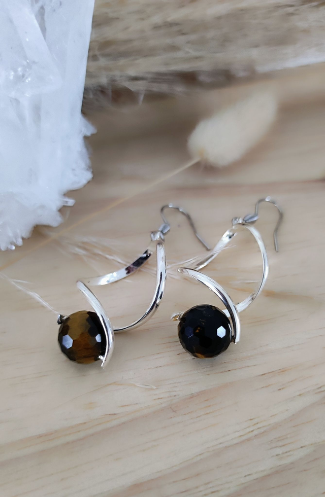 Boucles d'oreilles Oeil de tigre