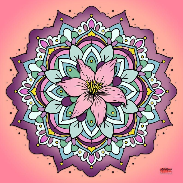 Mandala Floral Zen : L’Art Énergétique qui Harmonise Corps et Esprit