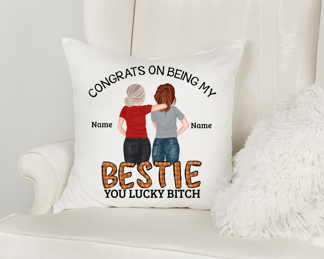 Personalised Bestie Cushion