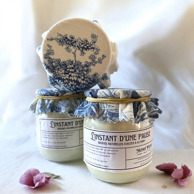 Bougie parfumée - Monoï pêche