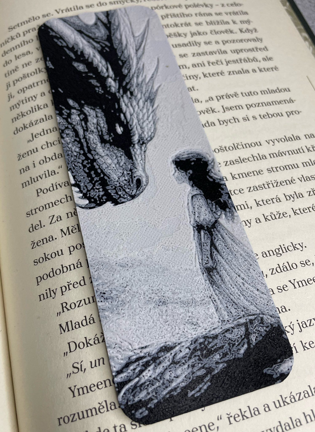 Záložka Dívka s drakem