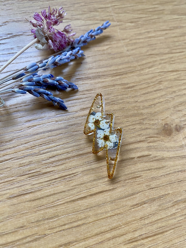 Broche éclair - spirée