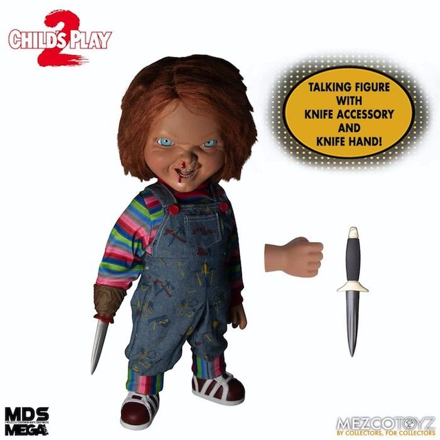 Child&#039;s Play 2: Chucky (Menacing Face) 15&quot; Figure with Sound