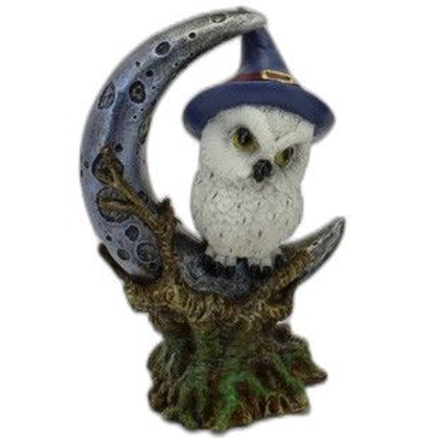 Chouette sur lune gauche