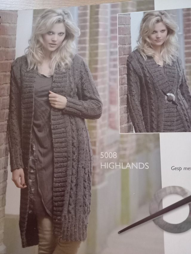 Patroon 5008 Damesjas van Highlands