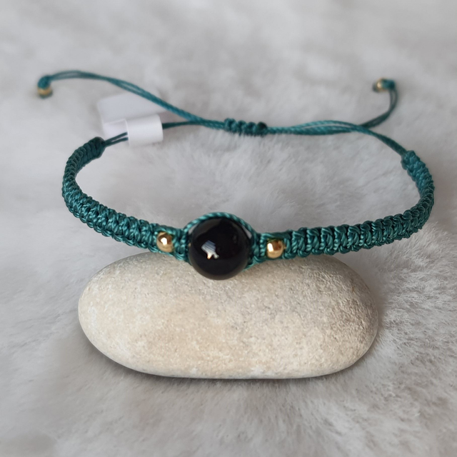 Bracelet femme 1 pierres "Onyx"