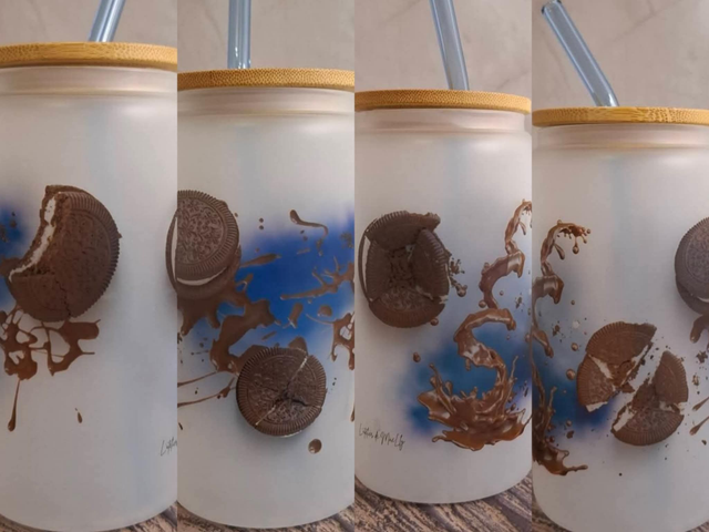 Verre givré biscuit