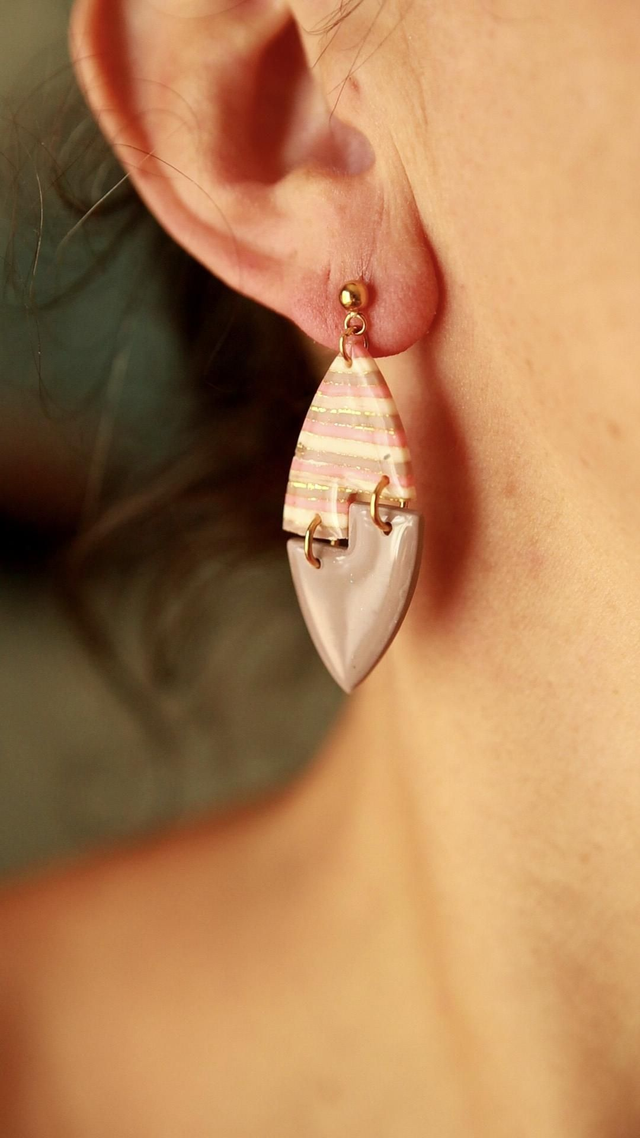 Boucles d'oreilles Losange  Collection Évidence 