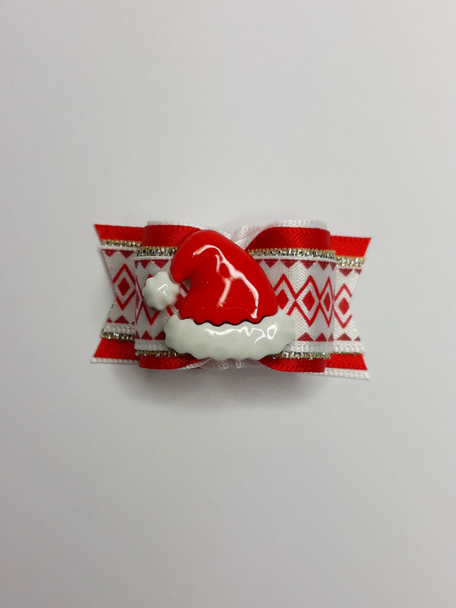 Noeud pour chien fantaisie-bonnet du père Noel