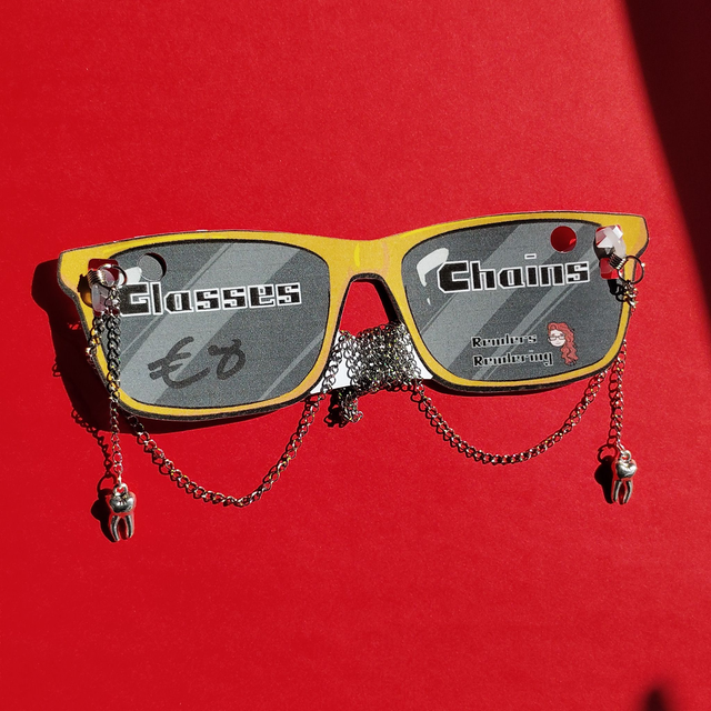 Sliver - tooth charm - Glasses Chain    [GCH-ALT-S-T]