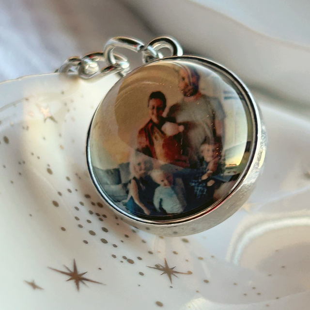 Fotosmykker • nøkkelring • sølv • 20mm