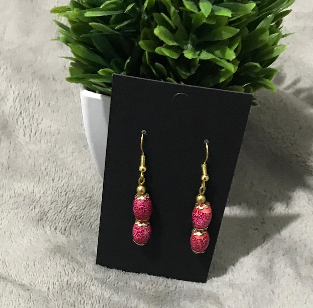 Rose Pink Dangling Earrings - RPD19