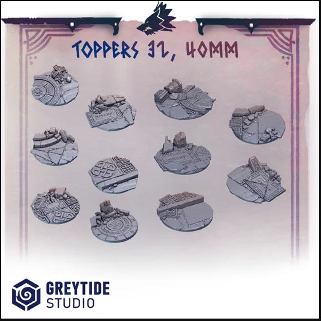 32mm + 40mm Base Toppers (Primal Hounds)