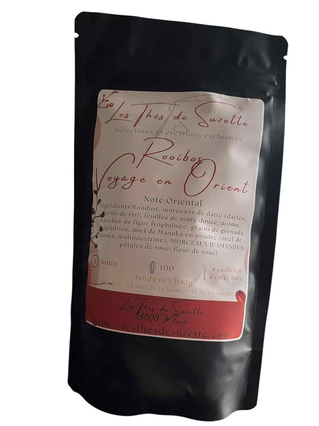 Rooibos Voyage en Orient - Datte, grenade, miel, amande, pétales de rose 