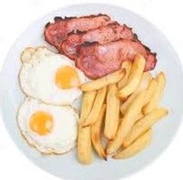 Bacon, Egg &amp; Chips                          