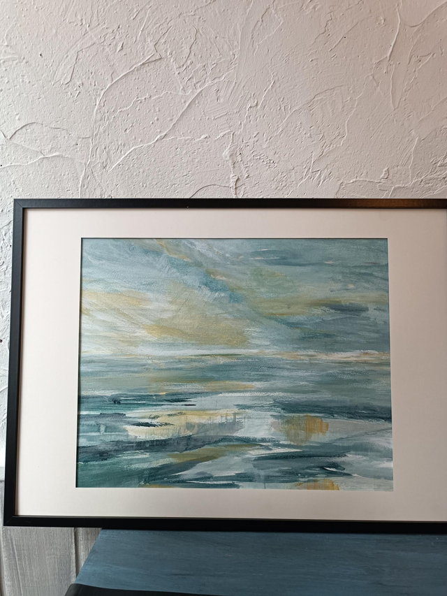 Paysage bleu