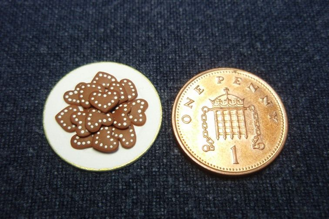 Gingerbread Biscuits on Plate