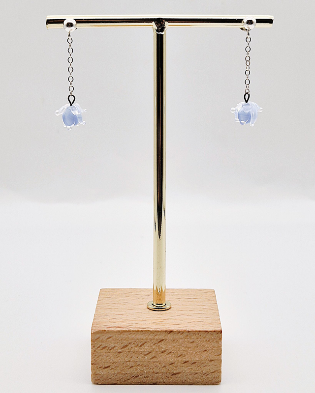 Boucles d'oreilles Clochettes bleues ciel