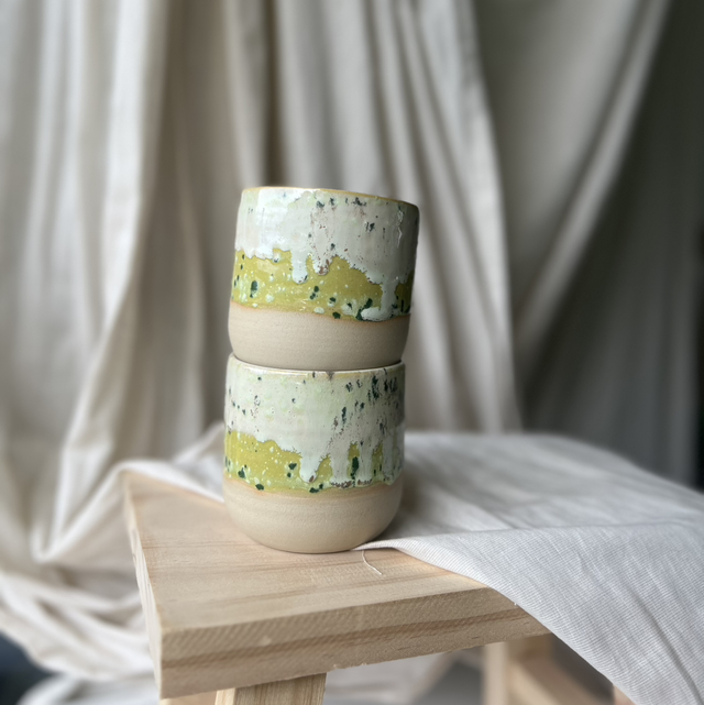 Cappuccinobecher Set "Lime"
