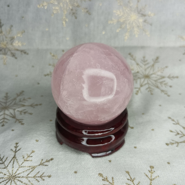 Quartz Rose / Sphère / Pierre Naturelle / Grade A