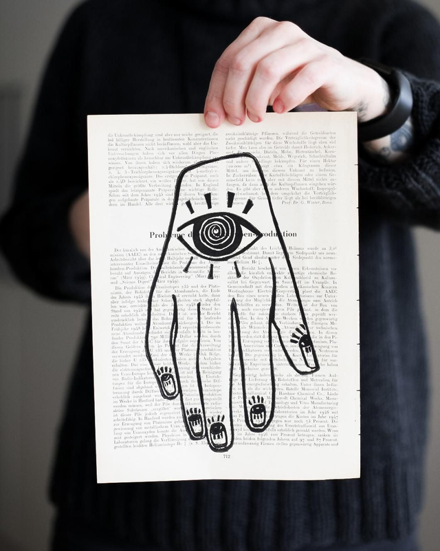 Embroidered dreams 2 - print A4 (vintage paper)