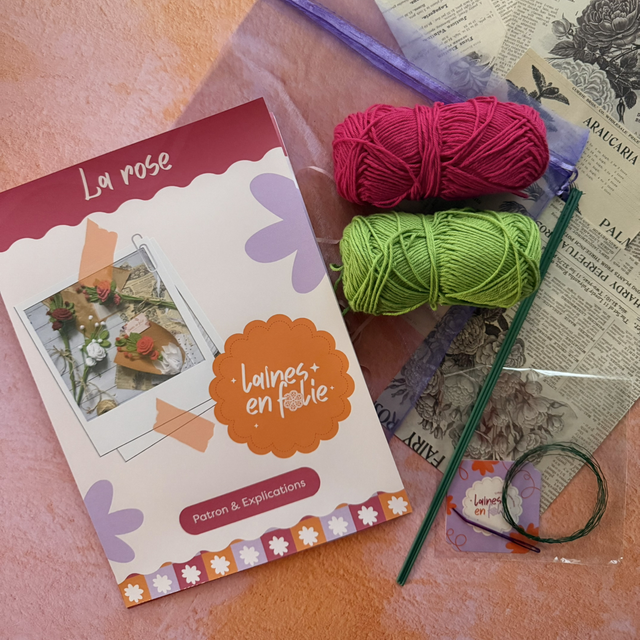 Kit bouquet – trois roses (personnalisable)