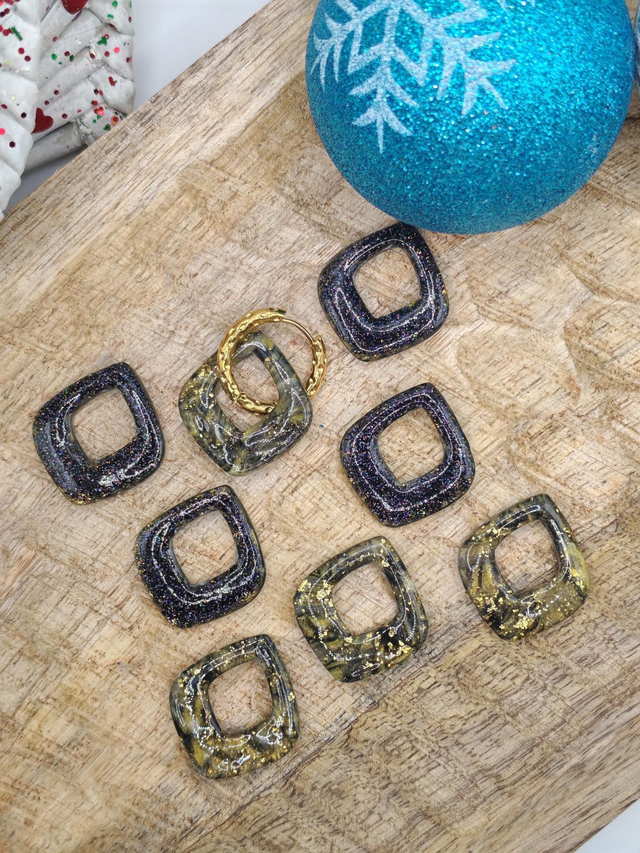 CHOUPETTES Maria réversibles noir et dorées 