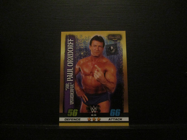 "Mr Wonderful" Paul Orndorff - Hall Of Fame Slam Attax 10th Edition Original Trading Card #276