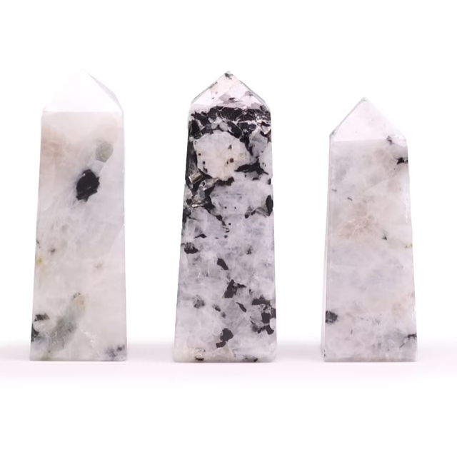 1x Gemstone Obelisk Points approx 5cm - Moonstone