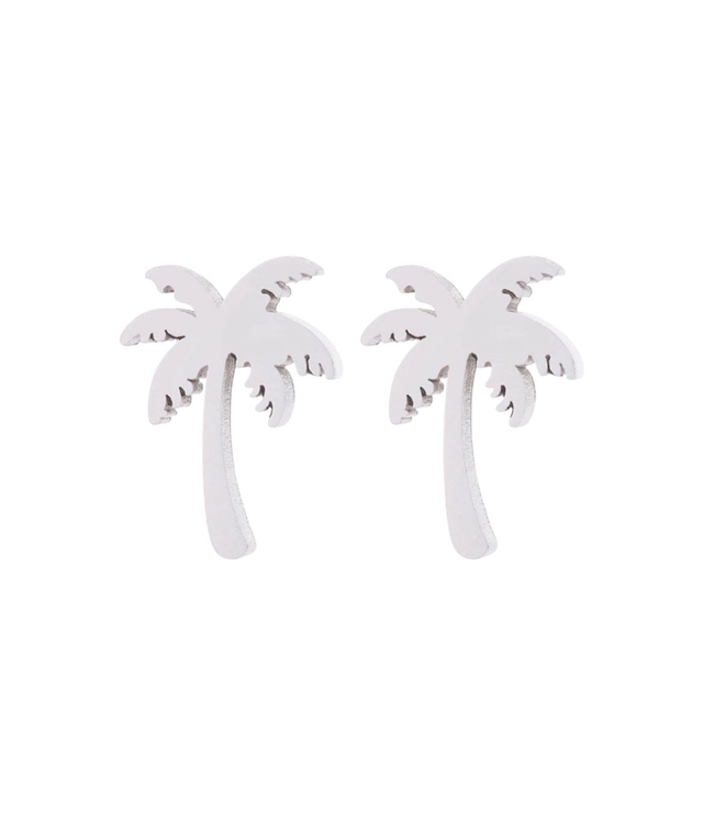Palm Tree Stud Earrings