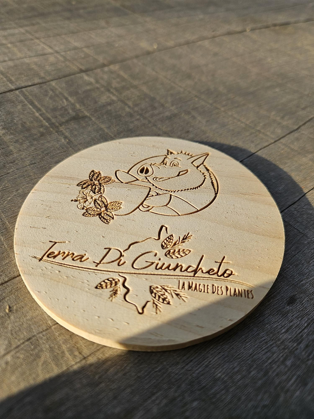 Dessous de theiere ou verre