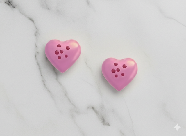 Boucles d'oreilles Petits coeurs (argent 925)