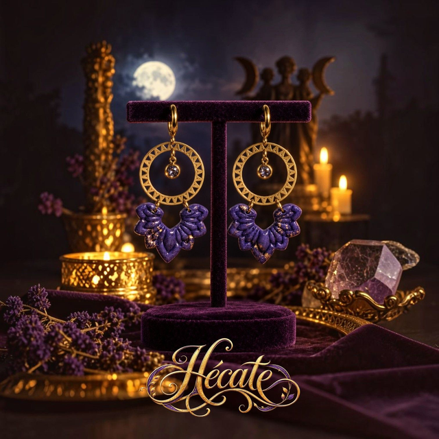 Boucles d'oreilles Rêve Pourpre