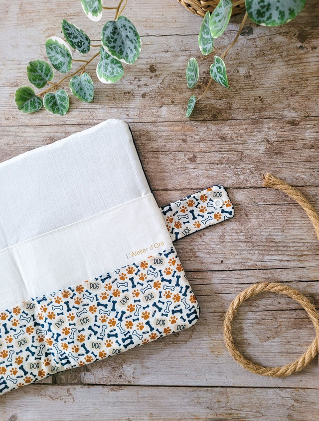 Protège carnet de santé Bleu nuit