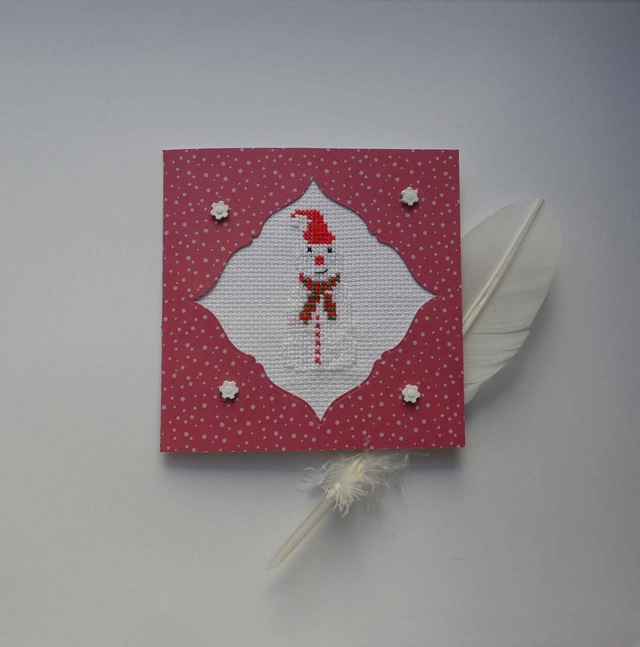 Beau bohomme de neige brodé