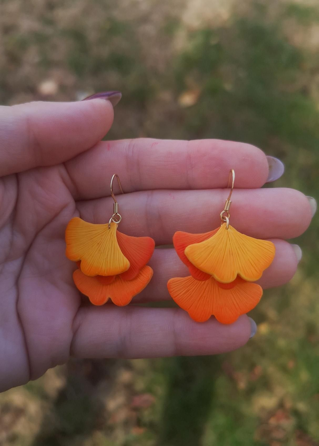 Collection Florale Vent d'automne - Boucles d'oreilles Ludivine