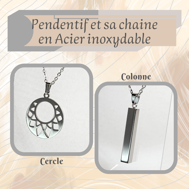Pendentif M - Thème &quot;Géométrique&quot;
