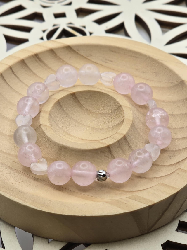 Bracelet enfant Quartz rose 0,8 cm 
