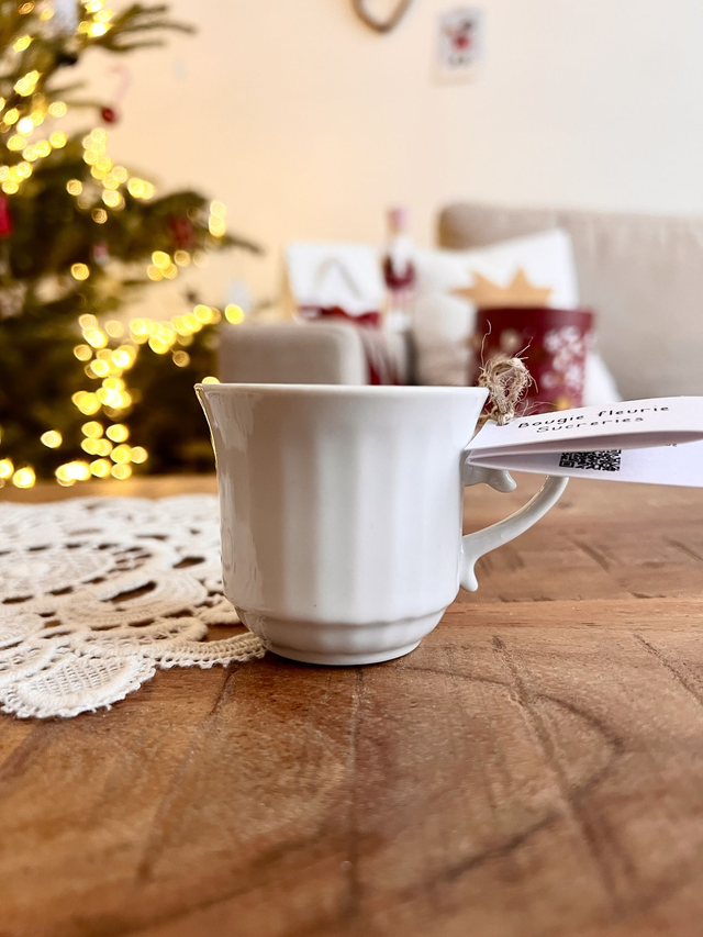 đ Bougie Sucreries - tasse Ă cafĂ© "lignĂ©e"