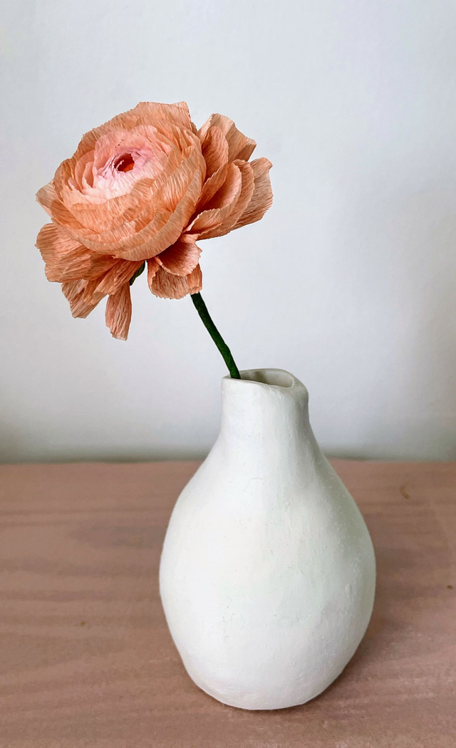 Renoncule "Enaé" avec son vase artisanal offert