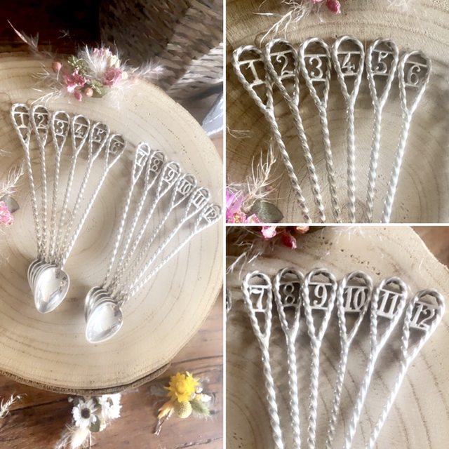 Cuillère Chiffre En Argent 