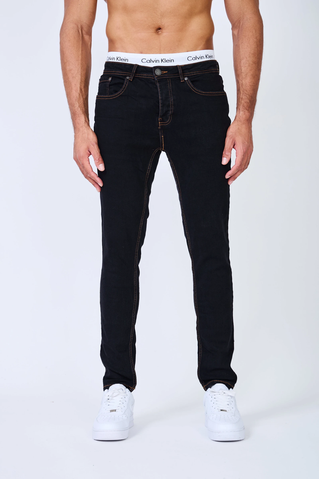 JEANS BLACK INDUSTRY HOMME