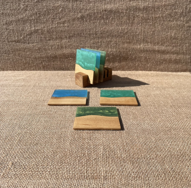 dessous de verres résine