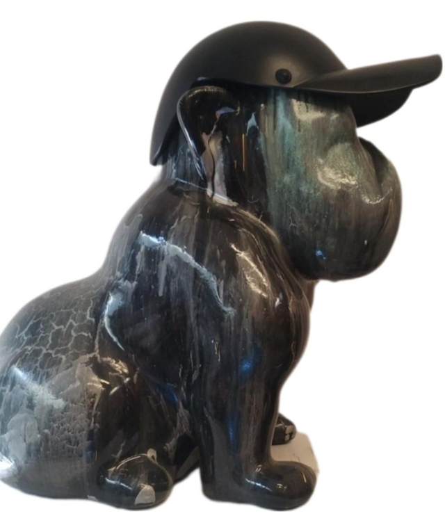 French Buldog with Cap Petronas AMG by Eric Evrard 1/1