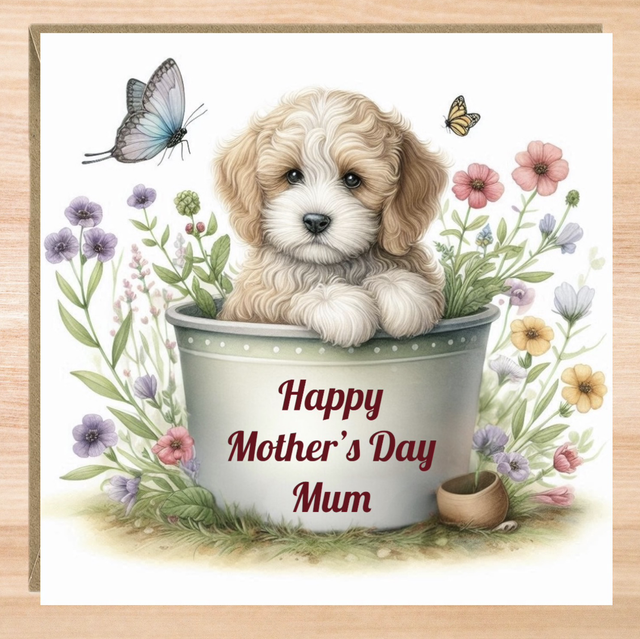 Personalised Cockapoo Mother’s Day Card