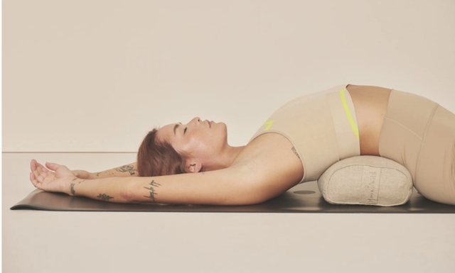 Bolster de yoga Moonchild, petit, rectangulaire, naturel